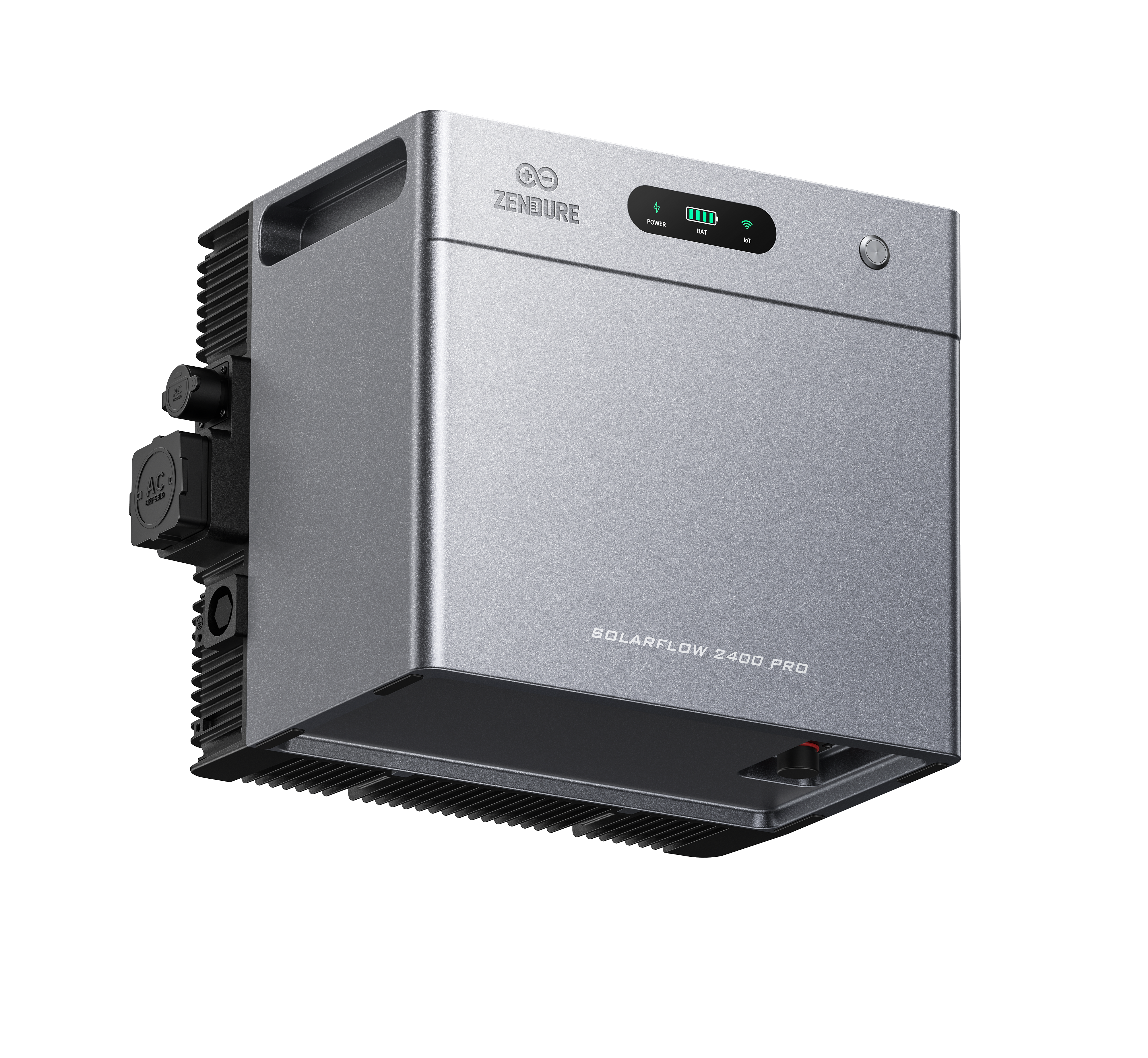 Zendure Stromspeicher SolarFlow 2400 Pro | 2,4 kW | Ansicht schräg unten links | Klimaworld.com