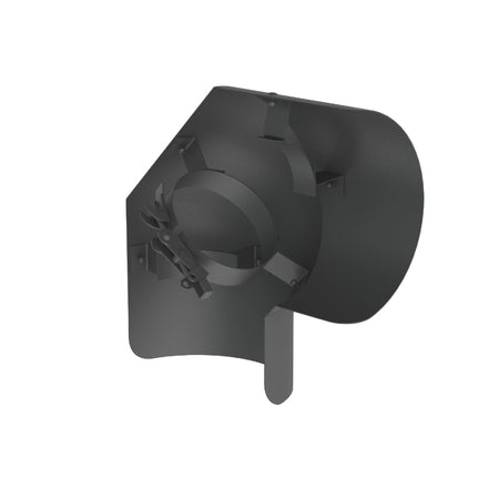 Strahlungsschutz Pellet Line Bogen 90° liegend | Ø100mm | gussgrau