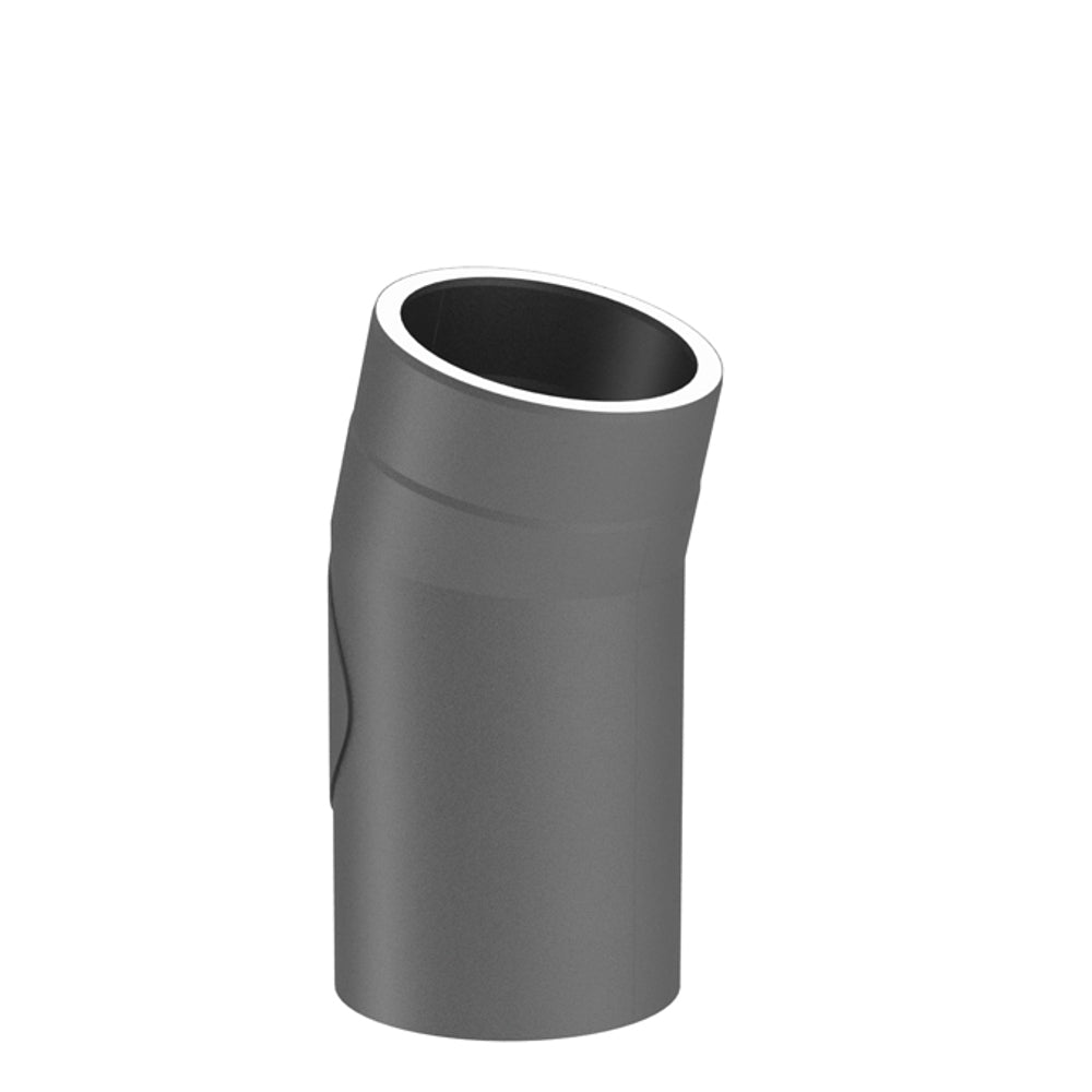 Jeremias Ofenrohr Winkel 15° mit Tür, 130mm