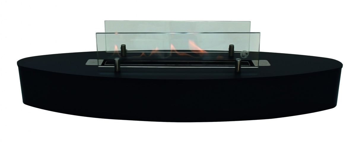 ebios-fire Tischkamin Elipse Base Mini - Mattschwarz