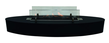 ebios-fire Tischkamin Elipse Base Mini - Mattschwarz