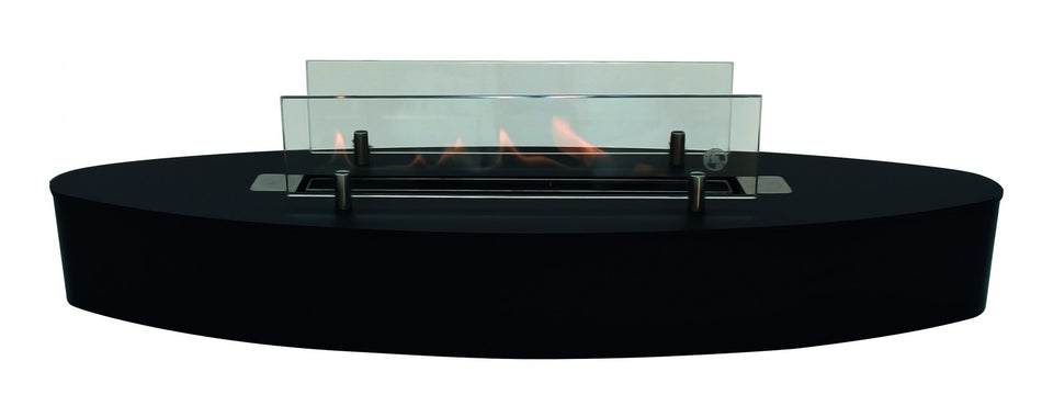 ebios-fire Tischkamin Elipse Base Mini - Mattschwarz