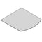 TermaTech | Bodenplatte Segmentbogen | 800×850×6 mm | Glas