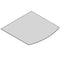 TermaTech | Bodenplatte Segmentbogen | 1000×1000×6 mm | Glas
