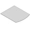 TermaTech | Bodenplatte Segmentbogen | 1000×1200×6 mm | Glas