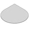 TermaTech | Bodenplatte Tropfen | 1000×1000×6 mm | Glas