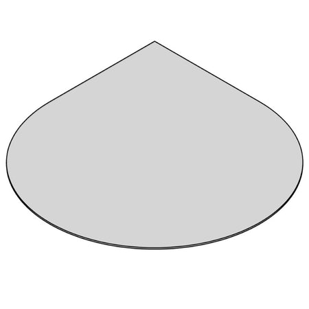 TermaTech | Bodenplatte Tropfen | 840×840×6 mm | Glas