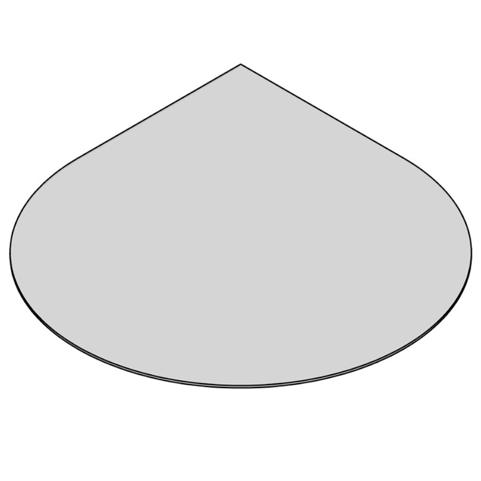 TermaTech | Bodenplatte Tropfen | 1200×1200×6 mm | Glas