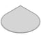 TermaTech | Bodenplatte Tropfen Facet | 1250×1250×6 mm | Glas