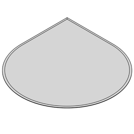TermaTech | Bodenplatte Tropfen Facet | 1250×1250×6 mm | Glas