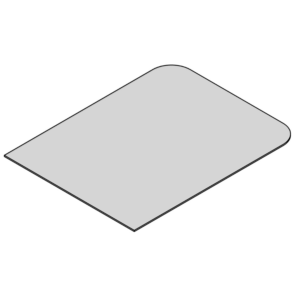 TermaTech | Bodenplatte Rechteck | 700×900×6 mm | Glas