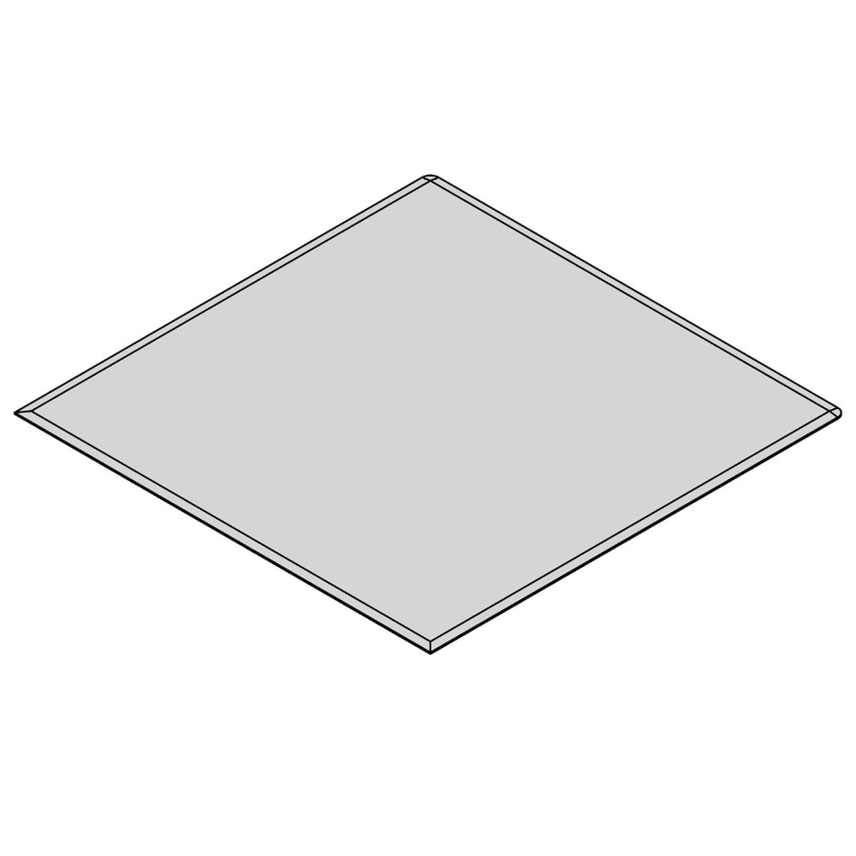 TermaTech | Bodenplatte Quadrat Facet | 1100×1100×6 mm | Glas