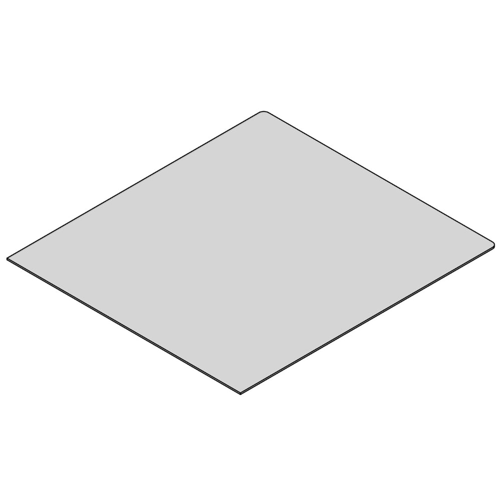 TermaTech | Bodenplatte Rechteck | 700×900×6 mm | Glas