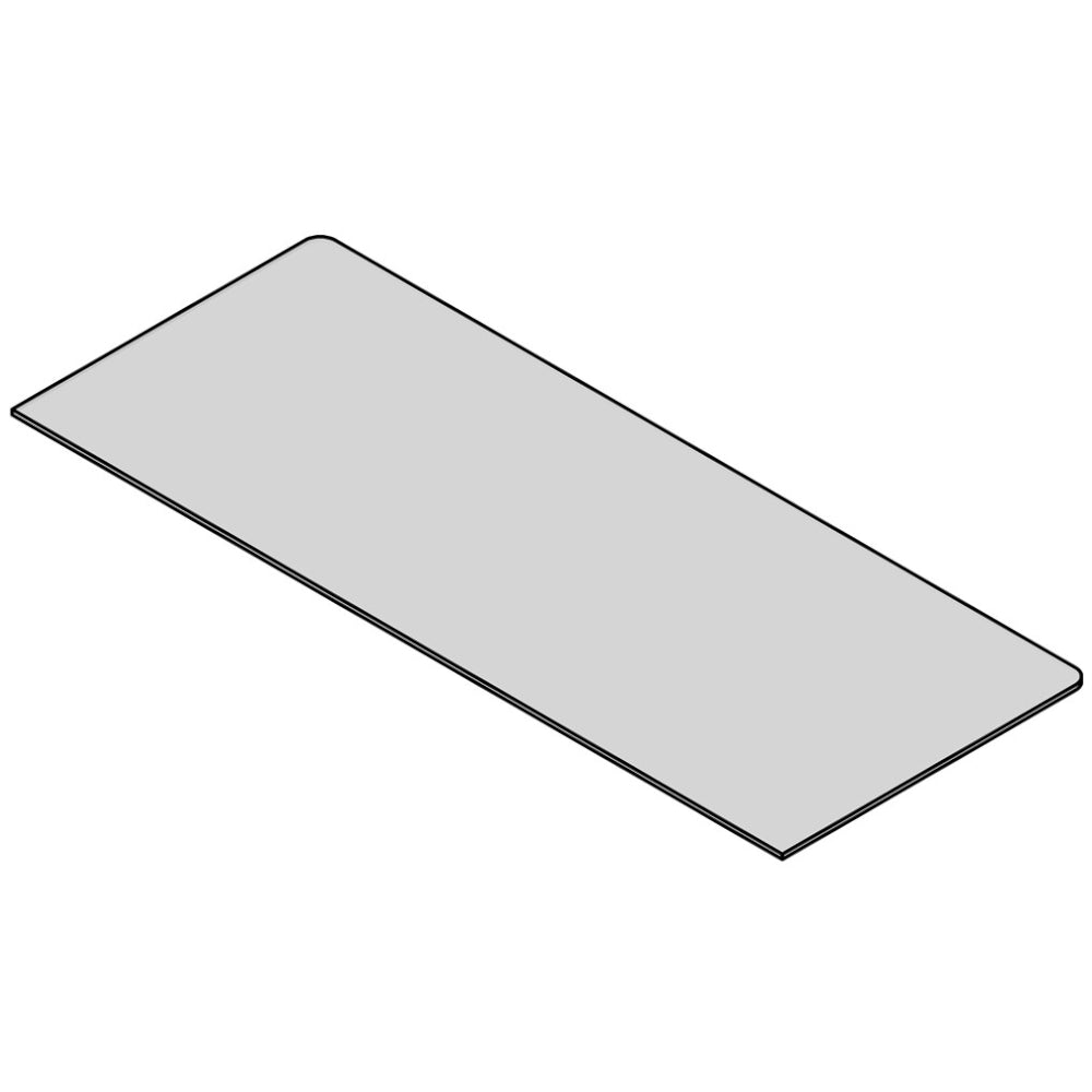 TermaTech | Bodenplatte Rechteck | 400×1000×6 mm | Glas