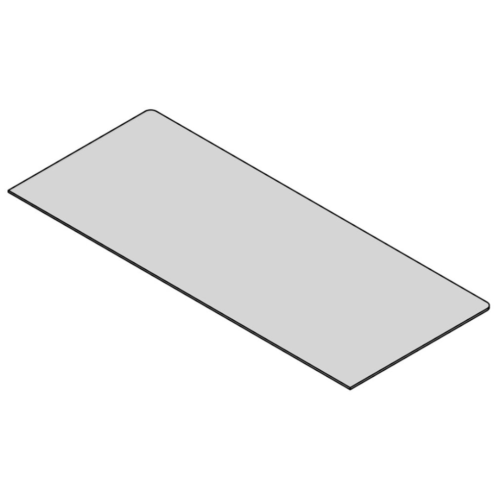 TermaTech | Bodenplatte Rechteck | 500×1200×6 mm | Glas