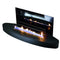 ebios-fire Wandkamin | Elipse Wall | Mattschwarz