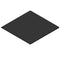 TermaTech | Bodenplatte Quadrat | 990×990×2 mm | Stahl | Schwarz