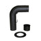 KaminoFlam Anschluss-Set glatt gezogen Ø 150 mm schwarz