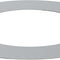 Jeremias Ofenrohr Wandrosette 55mm | Edelstahl gebürstet | Ø130mm