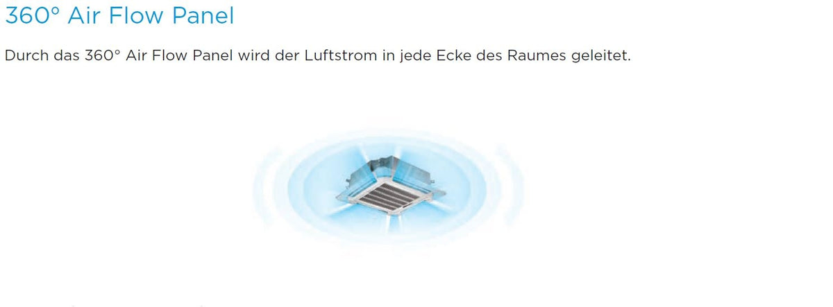 Deckenkassette MCD-36FNXD0 Inverter Midea 10,5kW | 36000 BTU