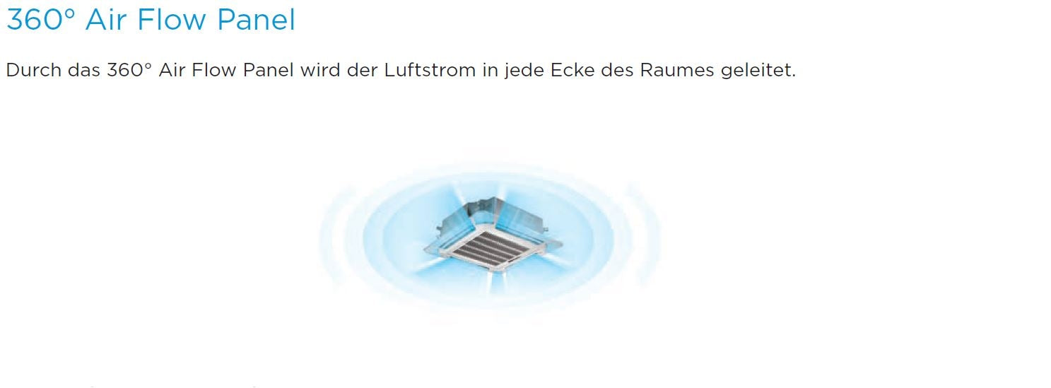 Deckenkassette MCD-36FNXD0 Inverter Midea 10,5kW | 36000 BTU