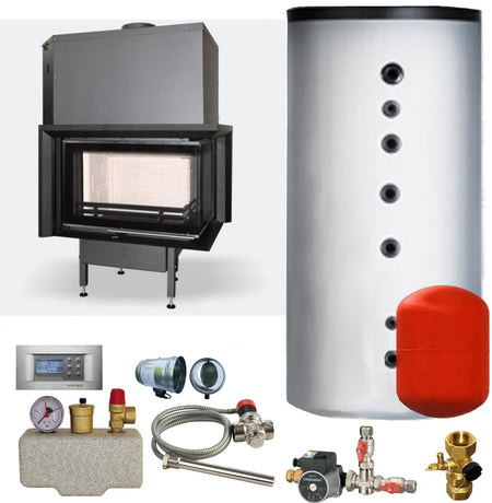 Wassergeführter Kamin AQUATIC WH V 650 CP 10kW BEF Home Set 1