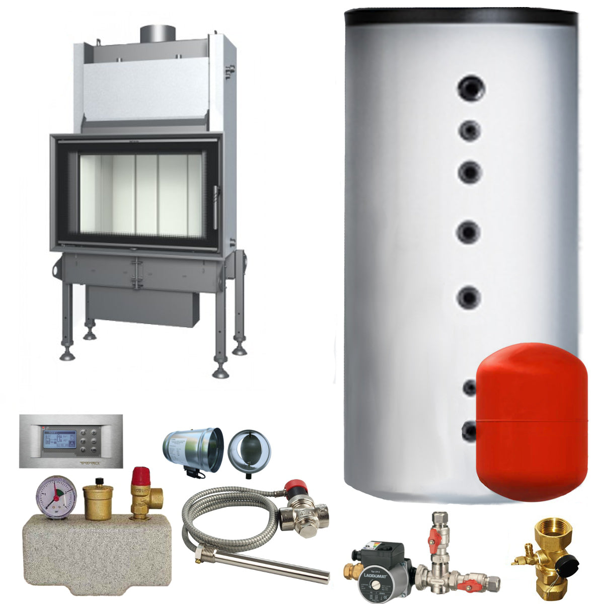 Wasser Kamineinsatz Aquatic WH 85 22,5 kW BEF Home Set 1
