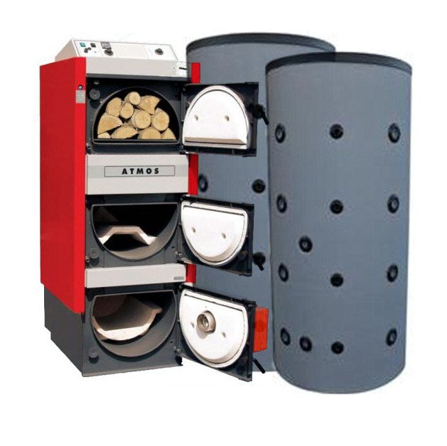 Atmos DC 25 SP(L) 25 KW Kombikessel ohne Brenner mit 2x1000L Puffer