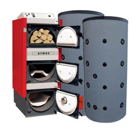 Atmos DC 25 SP(L) 25 KW Kombikessel ohne Brenner mit 2x1000L Puffer