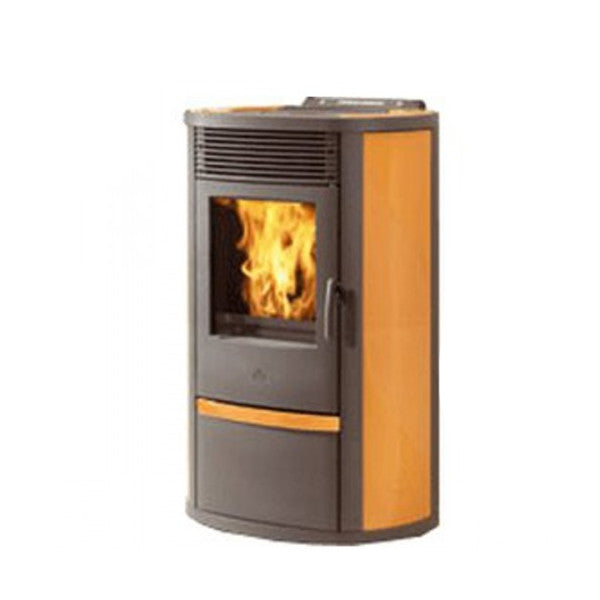 Pelletofen EdilKamin Lila Plus Keramik Stahl Naturstein 8 kW 