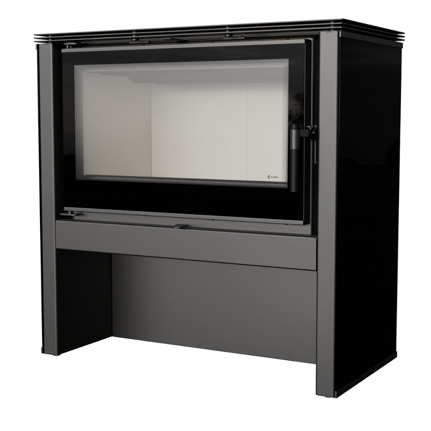 Kratki Kaminofen Juno 12 | schwarz | 12 kW | JUNO/12/C ➔ klimaworlv.com