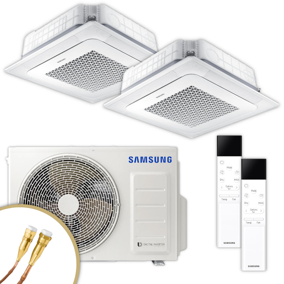 SAMSUNG | Mini-Deckenkassetten WindFree | 3,5 kW + 3,5 kW | Quick-Connect