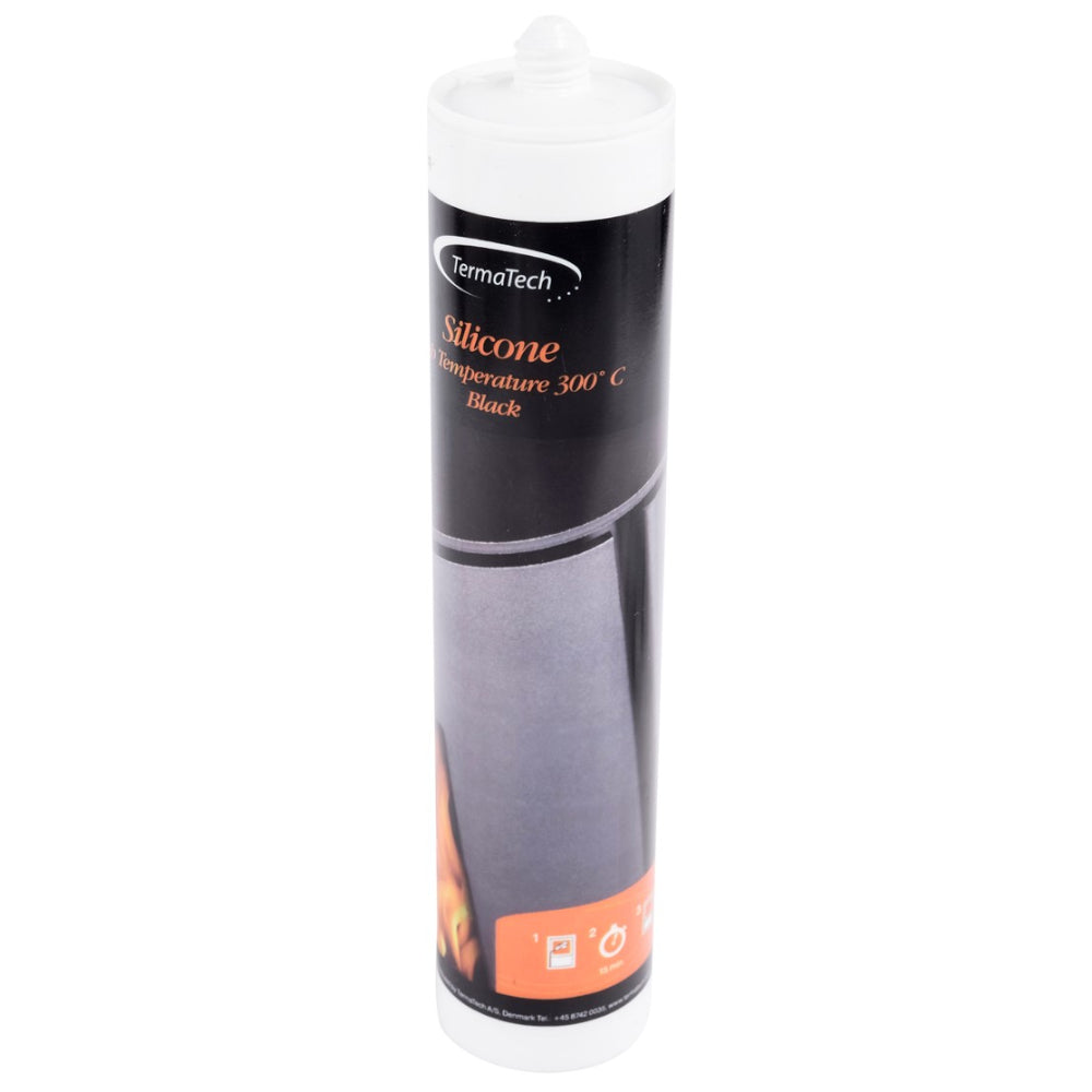 TermaTech | Flüssig-Silikondichtung Schwarz | 300 ml
