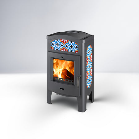 Thorma Kachelofen | Torino | Grau Oriental | 7 kW ➔ Klimaworld.com