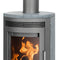 Justus | Kaminofen | Baltrum D 2.0 | 5,5 kW | Stahl Gussgrau, Speckstein