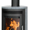 Justus | Kaminofen | Baltrum D 2.0 | 5,5 kW | Stahl Schwarz, Speckstein
