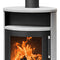 Justus | Kaminofen | Island 7 2.0 | 7 kW | Speckstein, Stahl Schwarz