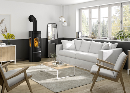 ORANIER | Corso Tre | Kaminofen | Schwarz | Dauerbrandofen | 6.0 kW 