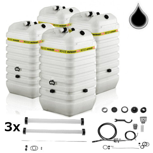 ROTEX Variosafe Heizöltank im Tank 4x 750 L + Grundpaket ANK + 3xB2, Aufstellvariante VSF (Öltanks)