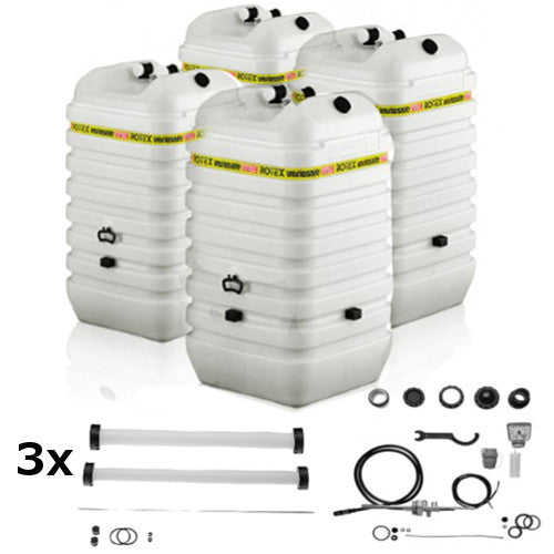 ROTEX Variosafe Heizöltank im Tank 4x600 L + Grundpaket ANK+3xB2, Aufstellvariante VSF