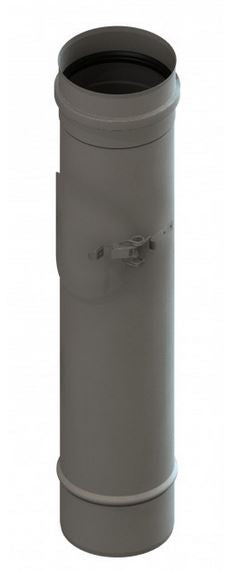 Pelletrohr Verbindungsleitung Längenelement 500mm DN 100mm mit Revision 