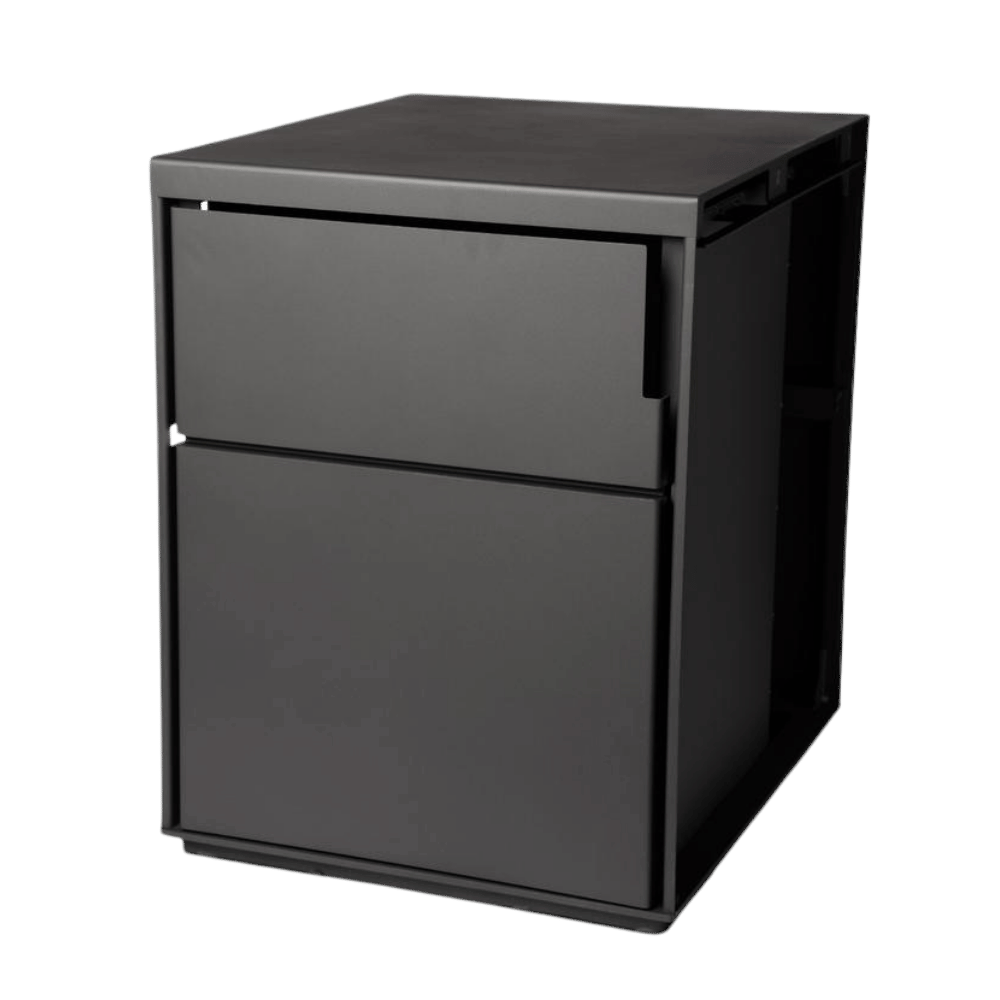 Aduro Seitenmodul in Schwarz mit Tür geschlossen | Zubehoer Hybridofen H6 Lux | Klimaworld.com