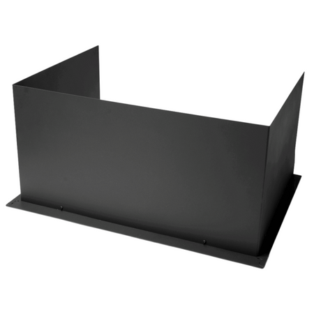 Aduro Deckenhaltung für Hybridofen H6 Lux in Schwarz umgekehrt auf dem Kopf abgebildet | Klimaworld.com