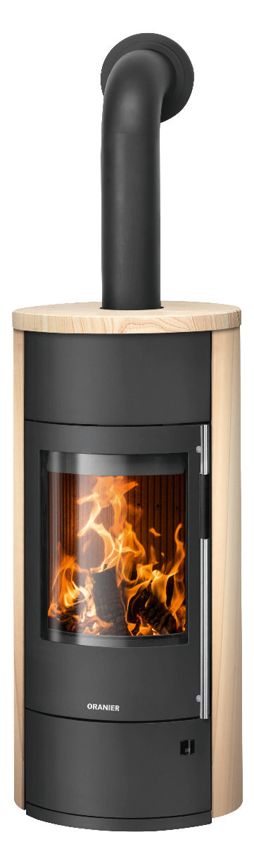 Oranier Kaminofen Polar Neo W+ Stahl Schwarz, Sandstein | klimaworld.com