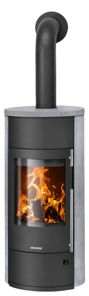 Oranier Kaminofen Polar Neo W+, Stahl Schwarz, Speckstein | klimaworld.com
