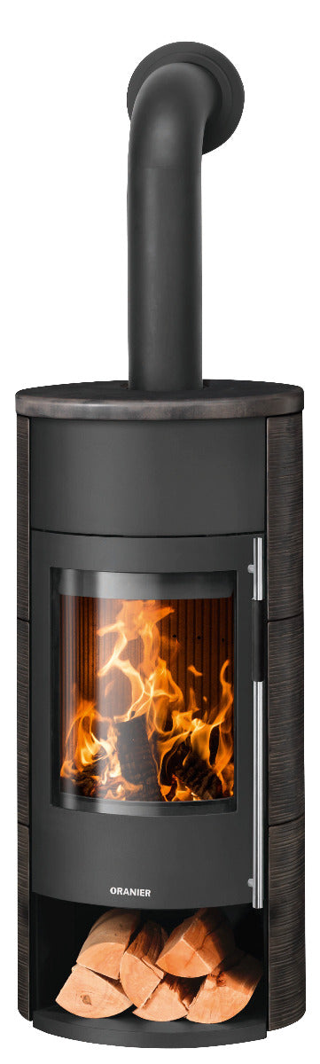 Oranier Kaminofen Polar Neo W+ Stahl Schwarz, Keramik Namib | klimaworld.com