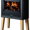 Oranier | Kaminofen | Ziva Cook | 6,5 kW | Schwarz | Fuß-Set Buche