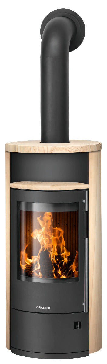 Oranier Kaminofen Polar Neo 4 Stahl Schwarz, Sandstein | klimaworld.com