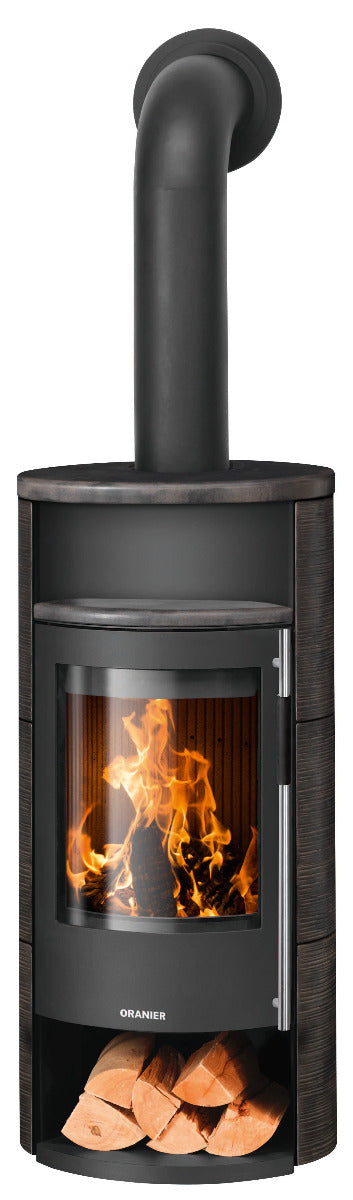 Oranier Kaminofen Polar Neo 4, Stahl Schwarz Keramik Namib | klimaworld.com