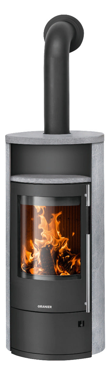Oranier Kaminofen Polar Neo 8 | Stahl Schwarz, Speckstein | klimaworld.com